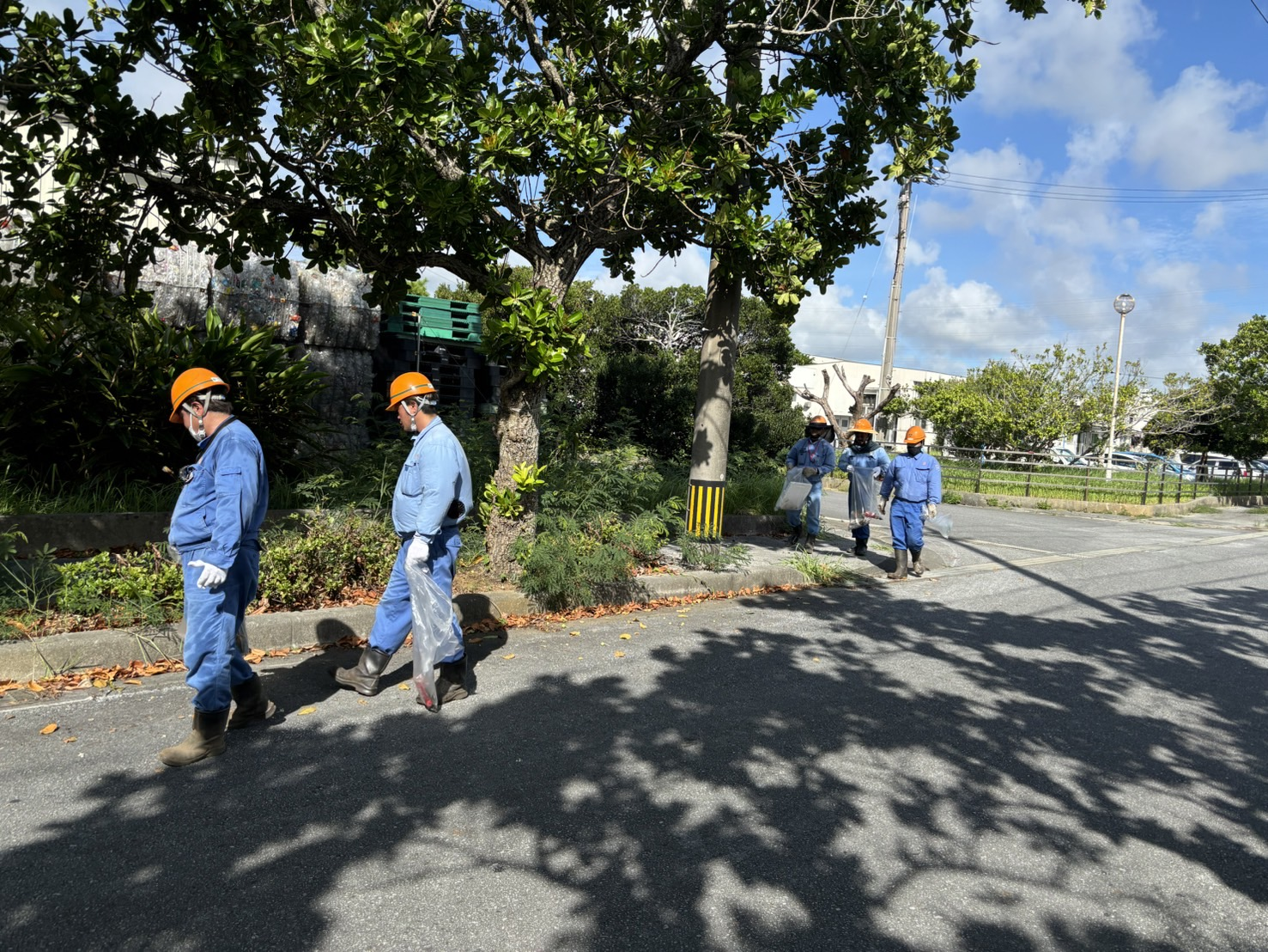 拓南商事周辺の構外清掃実施(8/22)