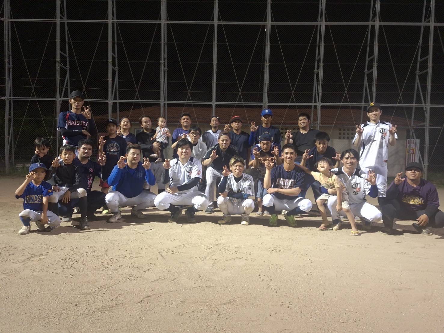 野球部対外試合　拓南商事VS金城工業